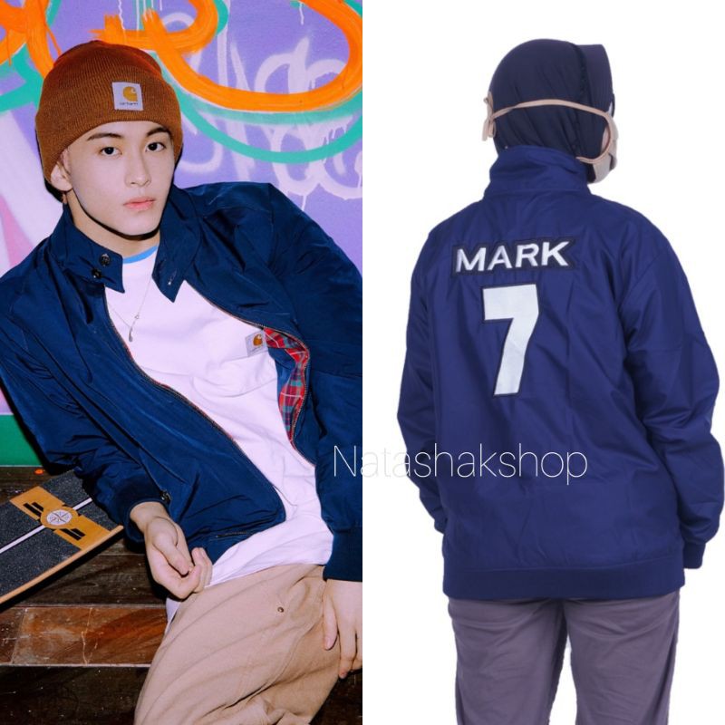 JAKET VARSITY NCT MARK JISUNG HAECHAN NCT STUFF MERCH JAKET MURAH READY STOK