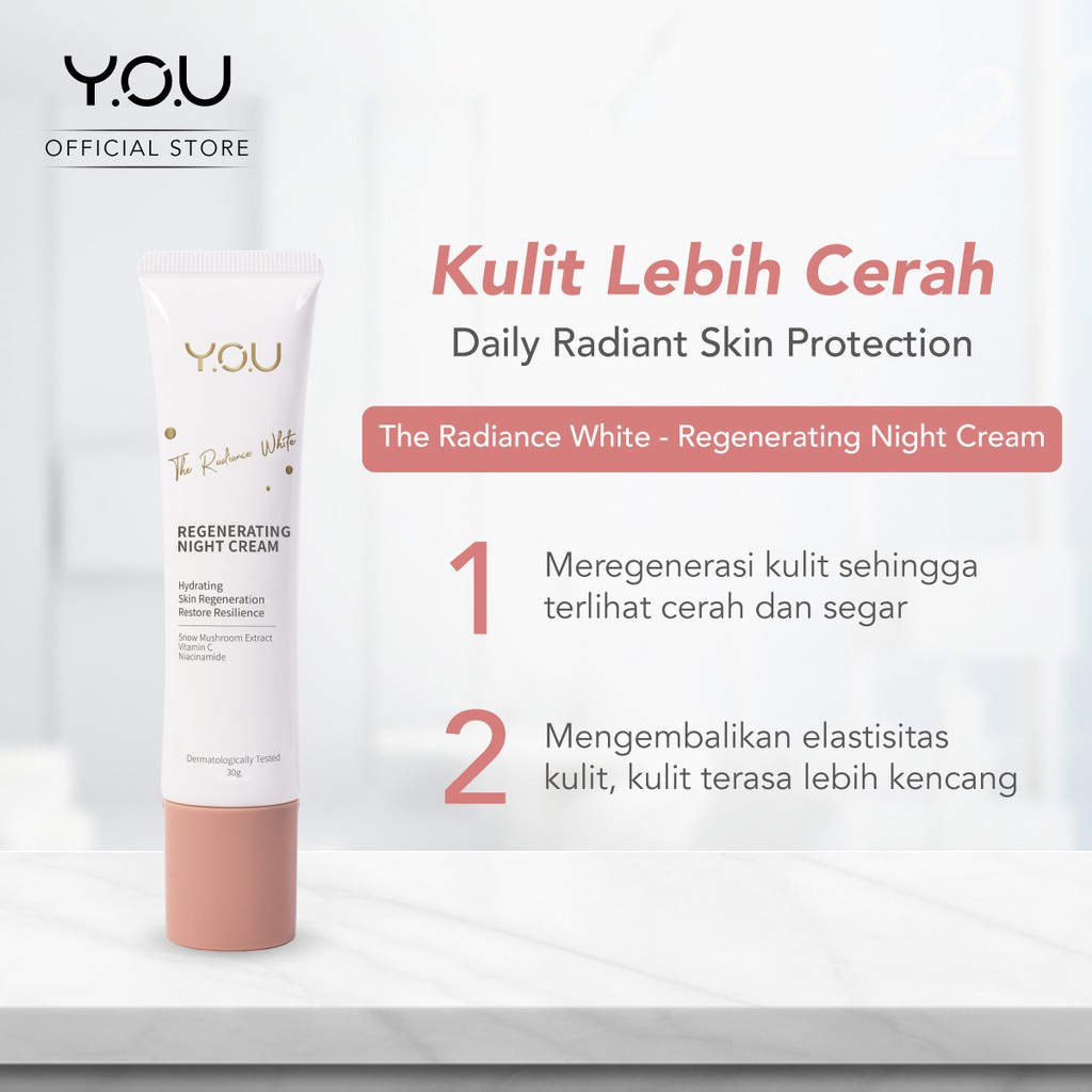 YOU The Radiance White Regenerating Night Cream 30g