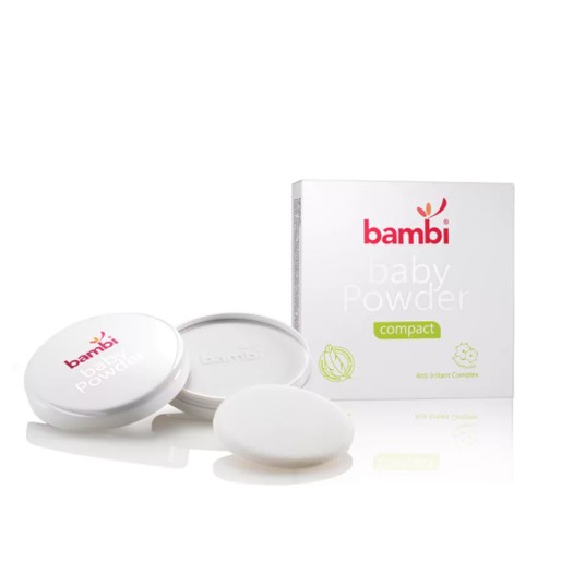 bambi baby compact powder+tempat 40g