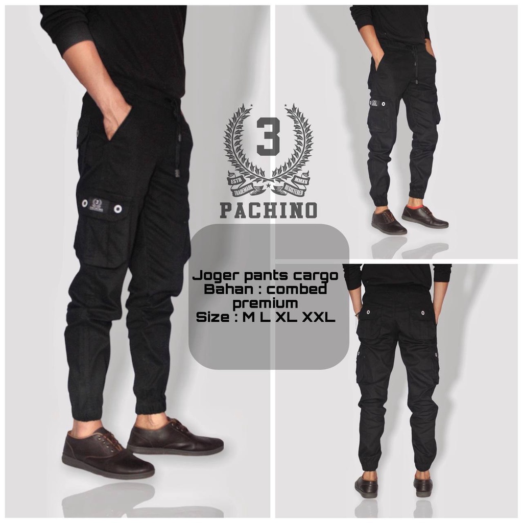 Celana Cargo Panjang /  Cargo Pants Pria / Celana Joger Cargo Panjang Pria  / Celana Cargo Jumbo / Celana Cargo Pria Original Pachino Size ( M -L-XL -XXL )