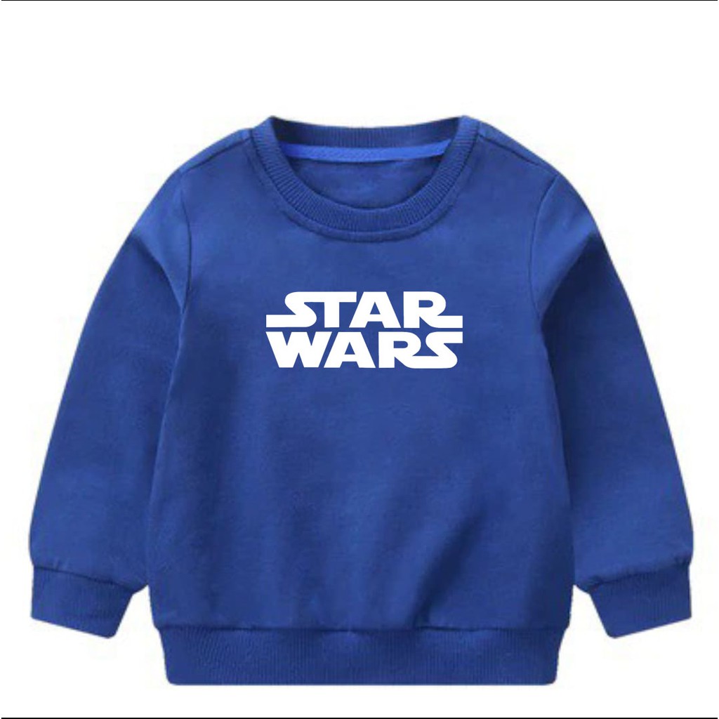 Sweater Crewneck STAR WARS Jaket Anak Unisex Laki-Laki Perempuan Bisa COD Seluruh Indonesia