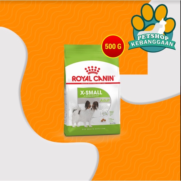 Makanan Anjing Royal Canin Xsmall Adult 500 Gr Dog Food Dewasa Ras Kecil Fresh Pack