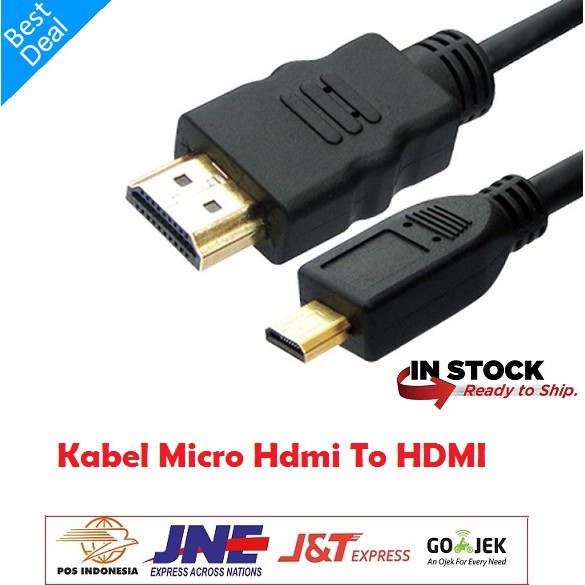 Kabel Micro HDMI To HDMI Panjang 1.5 Meter