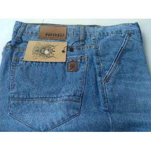 Celana pendek jeans distro bahan melar supersup size 27-32