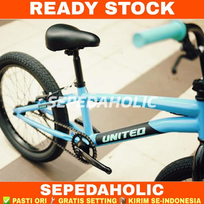 Sepeda Anak Laki BMX 20 Inch UNITED FLOSS NEW 2020 - Red, Bonus Jalu