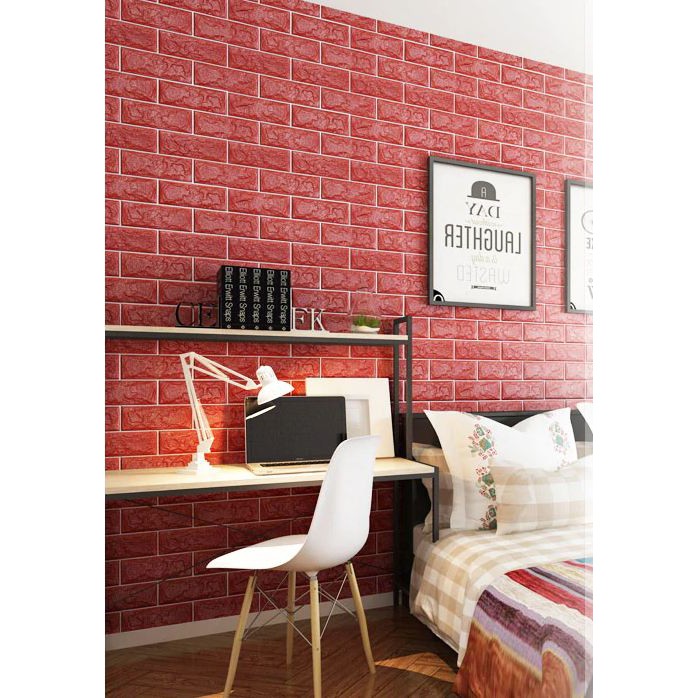 Wallpaper Brickfoam 3D - Wallpaper Bata Busa - Brick Foam 3D