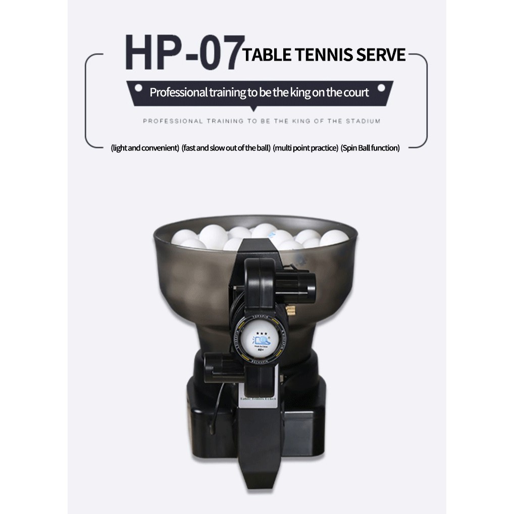 HUIPANG HP-07 - HUIPANG HP-07 - Automatic Robot Portable Pingpong Machine - Mesin Latihan Pingpong