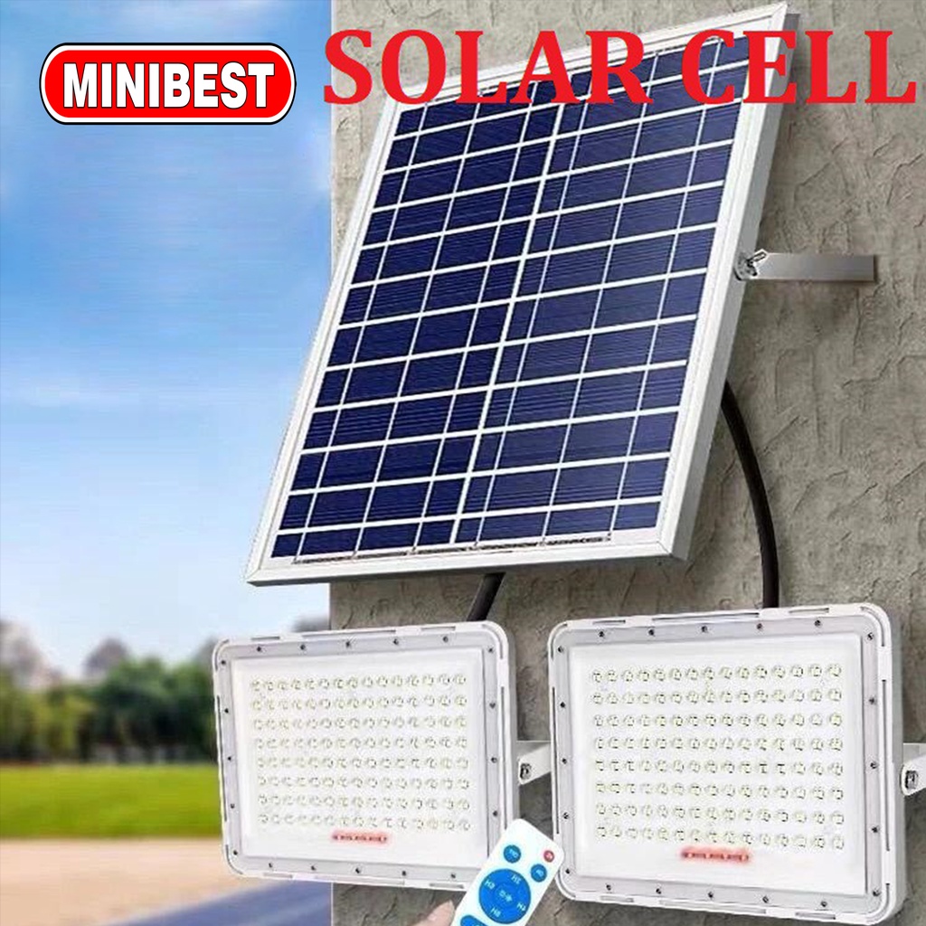 NEW LAMPU SOROT SOLAR CELL LED TENAGA SURYA - PANEL SURYA 100W SOLAR CELL