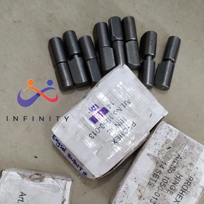 PROHEX engsel bubut 22mm pintu besi engsel pagar besi KUPING 1PC INF