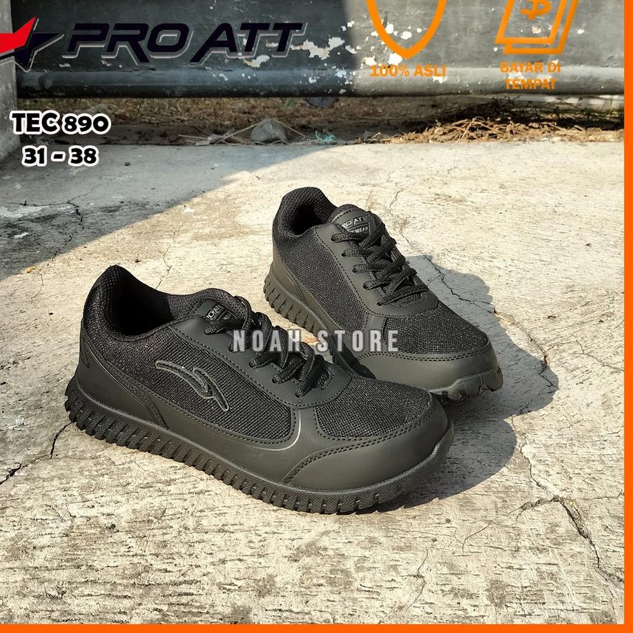 Stok Terbatas NOAH - PROMO Sepatu Sekolah Anak PRO ATT TEC 890 35 - 42 / Sepatu Sekolah Hitam / Sepa
