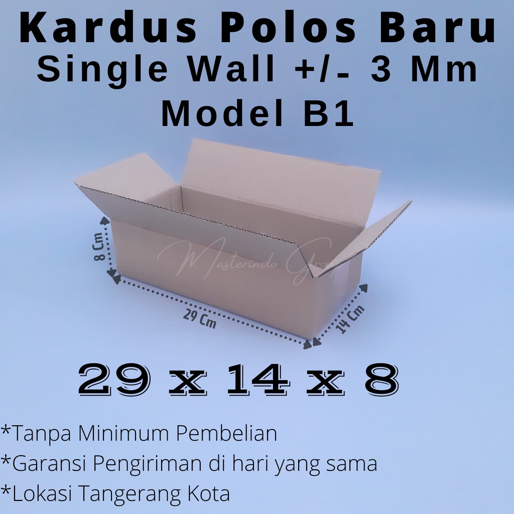 

Kardus | Box | Karton Polos 29x14x8 Cm