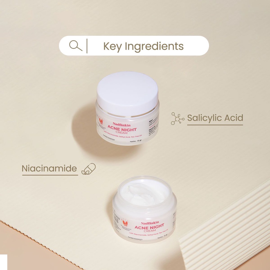 [NEW PACKAGING] Acne Night Cream 15gr &quot;Nadfaskin&quot;