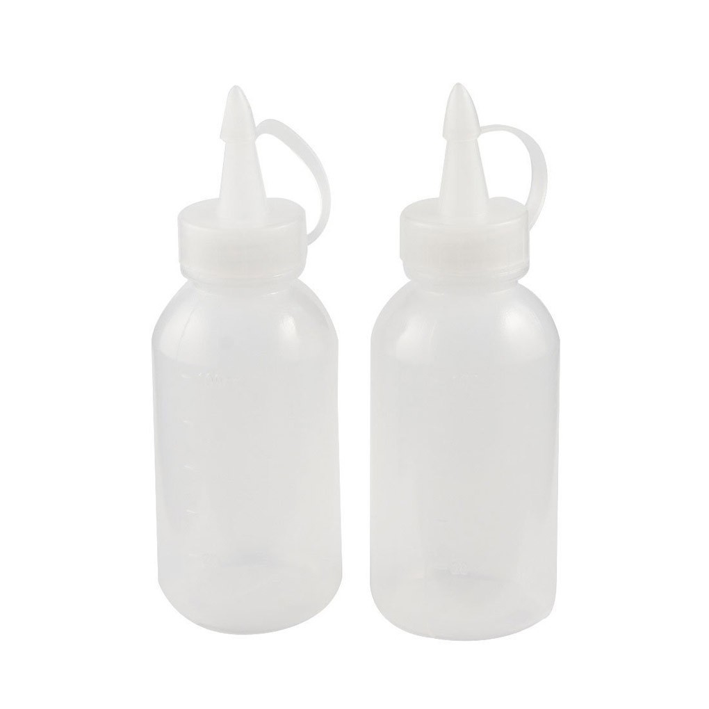 Topfire 2Pcs Botol Saus Kecap Bumbu Bahan Plastik Topfire 2Pcs Botol Saus Kecap Bumbu Bahan Plastik