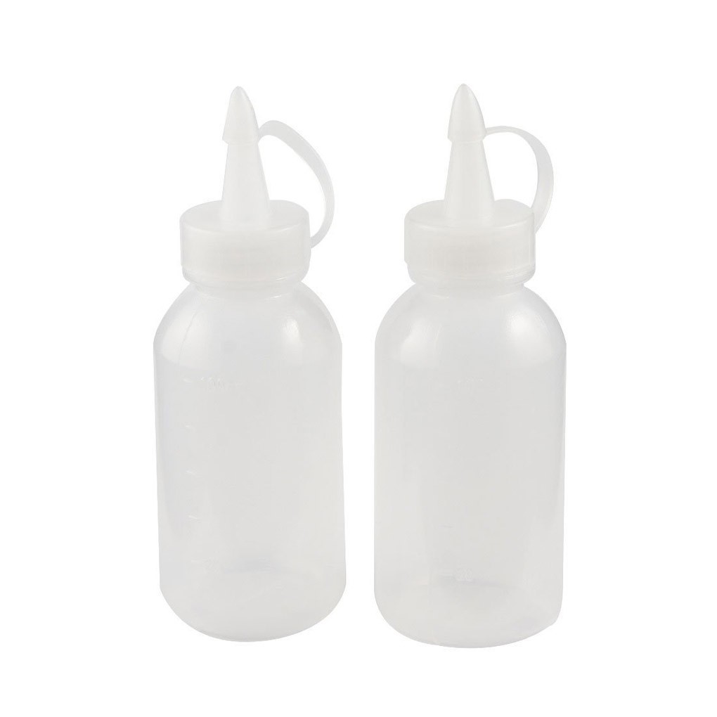 Topfire 2Pcs Botol  Saus Kecap  Bumbu Bahan Plastik 