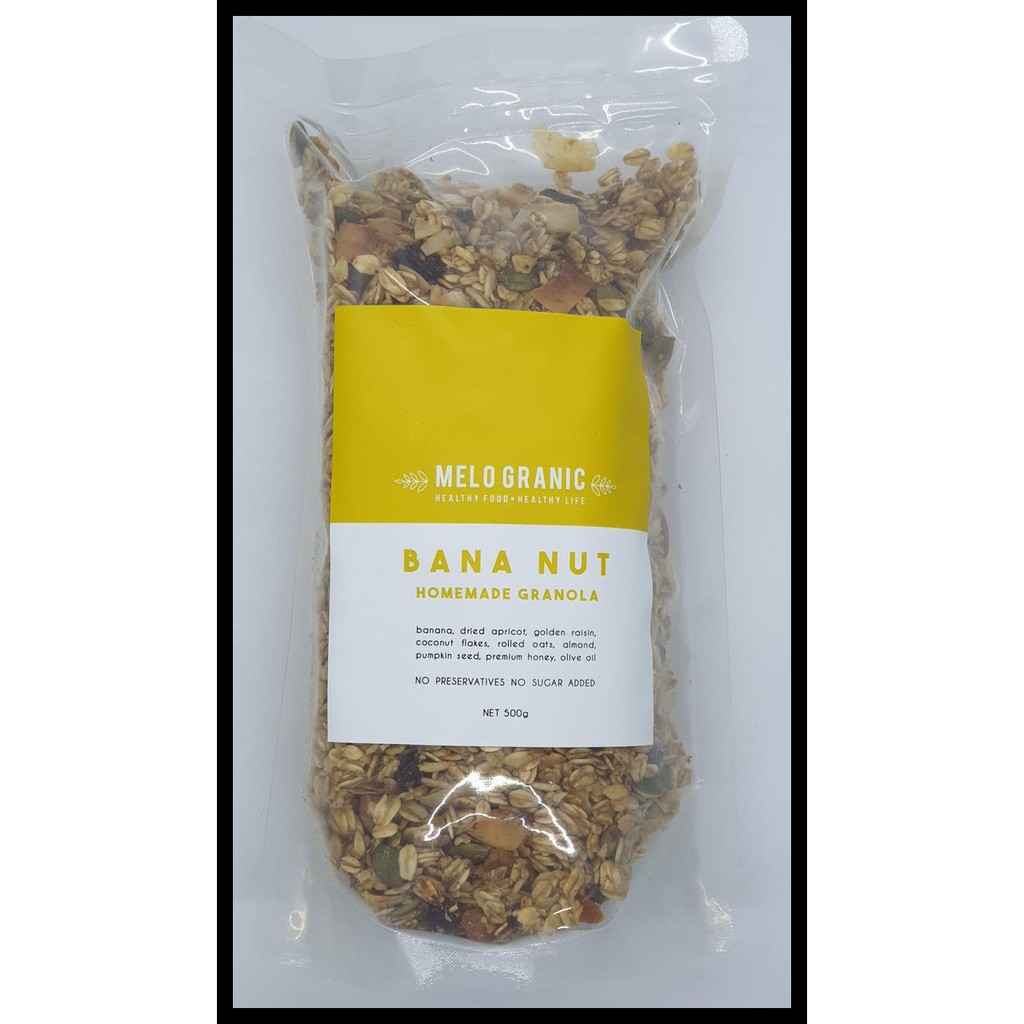 

Hot Sale Granola Bananut / Banana / Pisang Crunchy 500 Gram