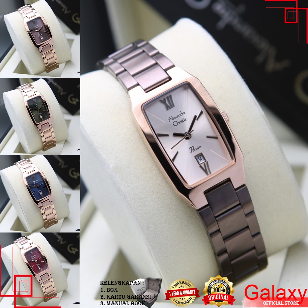 ALEXANDER CHRISTIE WANITA ORIGINAL JAM TANGAN ALEXANDRE CHRISTIE WANITA JAM ALEXANDER CRISTIE AC2455