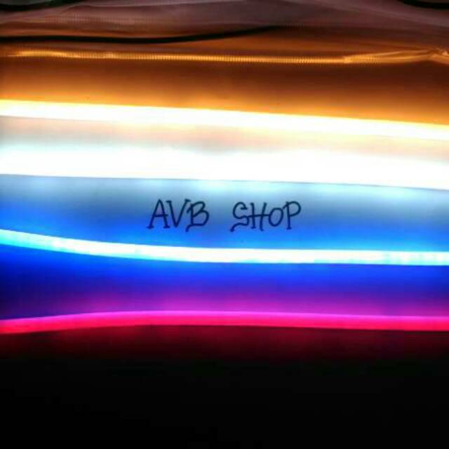 LAMPU LED ALIS NEON 30CM FLEKSIBEL/FLEXSIBEL LAMPU LED VARIASI MOTOR