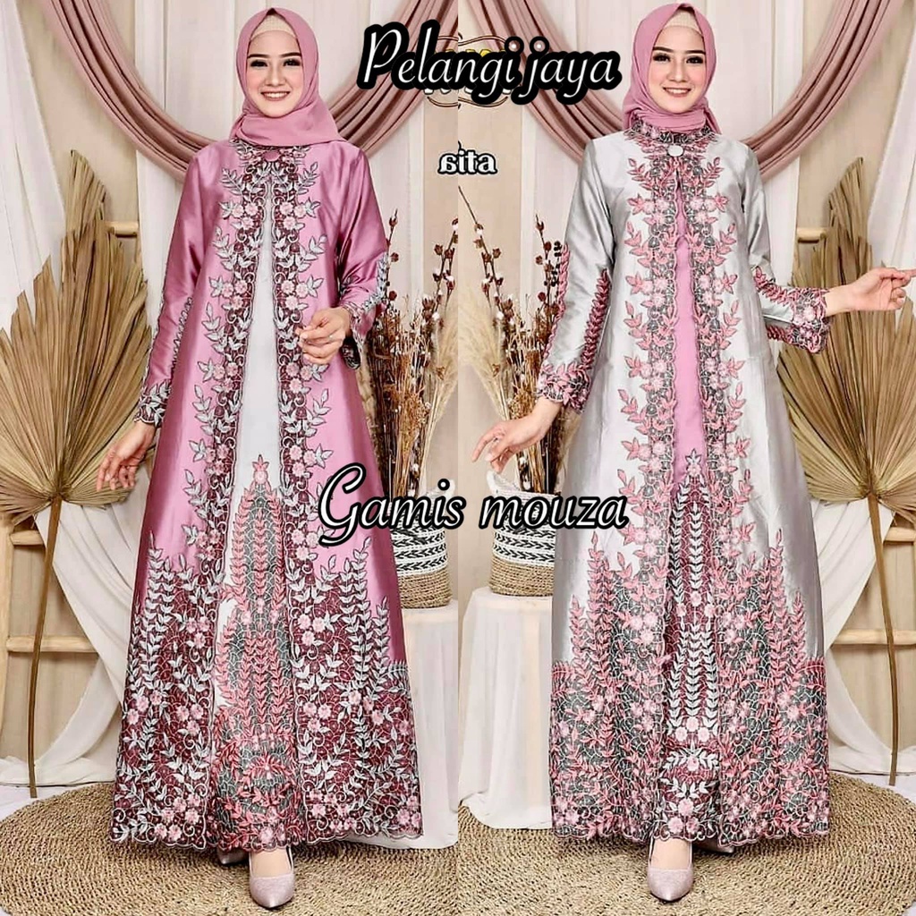 Gamis Abaya Mouza / Gamis Modern / Gamis Mewah / Abaya Pesta / Gamis Abaya / Gamis Lebaran / Gamis Premium / Kebaya Modern