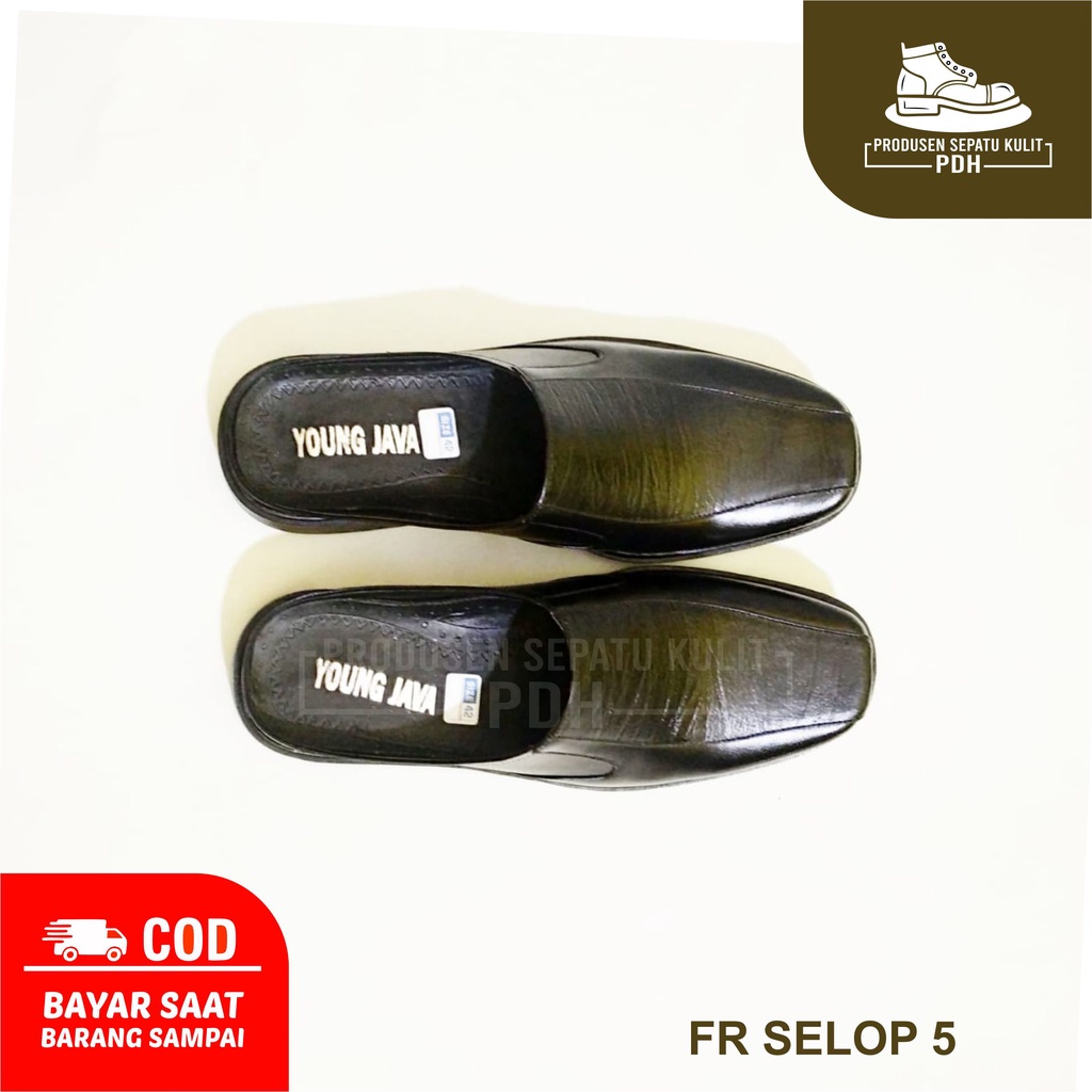 SEPATU SANDAL SLOP SELOP PRIA KULIT ASLI SEPATU BUSTONG PRIA PANTOFEL FANTOVEL PRIA