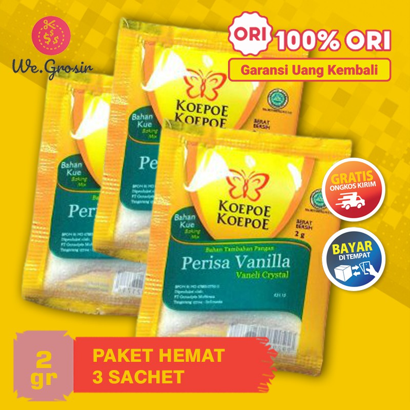 BUBUK VANILA ESSENCE KOEPOE VANILLI PERISA KOEPOEKOEPOE VANILLA ESSEN PANILI VANILI PANELI SACHET 2G