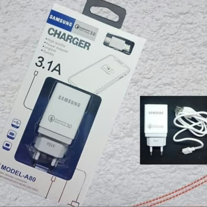 Charger samsung model A80 Qualcomm Quick charger 3.1A