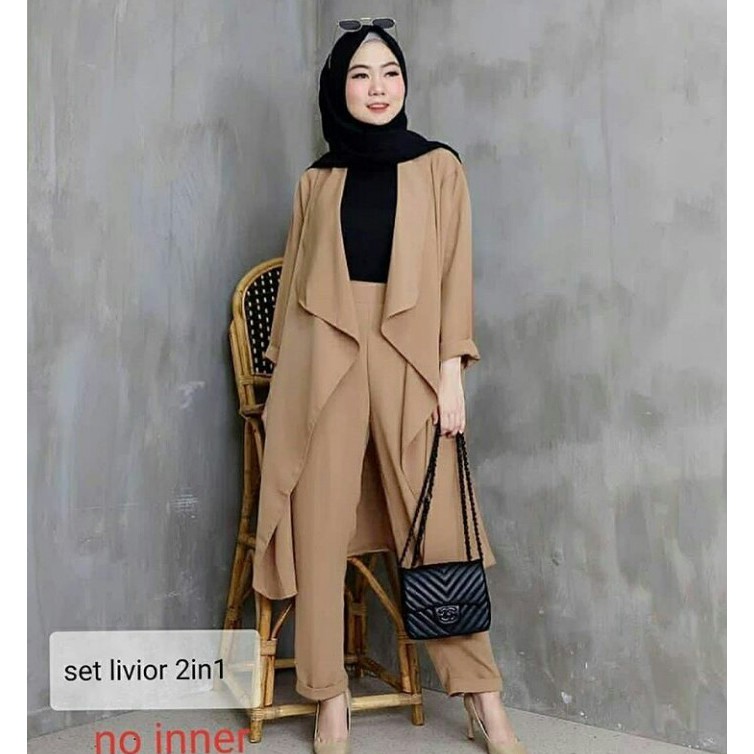 baju set 2in1 murah/livior set