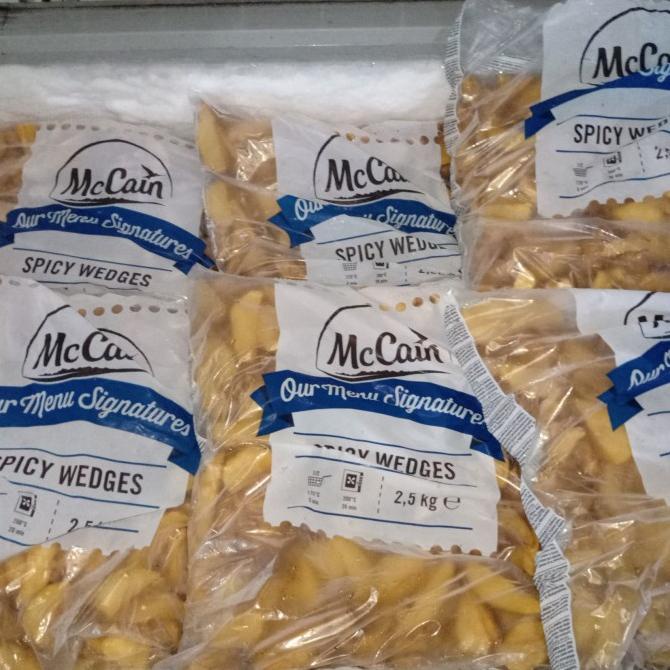 

Mccain Potato Wedges Spicy - Fries / Kentang Goreng 2,5 Kg GRATIS