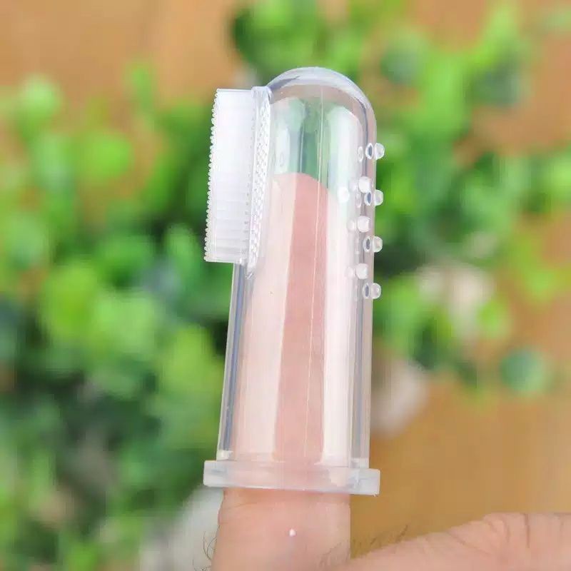 Sikat Lidah Bayi / Pembersih Mulut Bayi / Sikat Gigi Lidah Bayi Silikon Baby Finger Brush Silicone