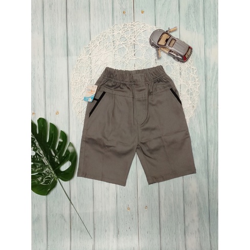 FREE ongkir COD chino anak pendek termurah 1-7 tahun-ABU