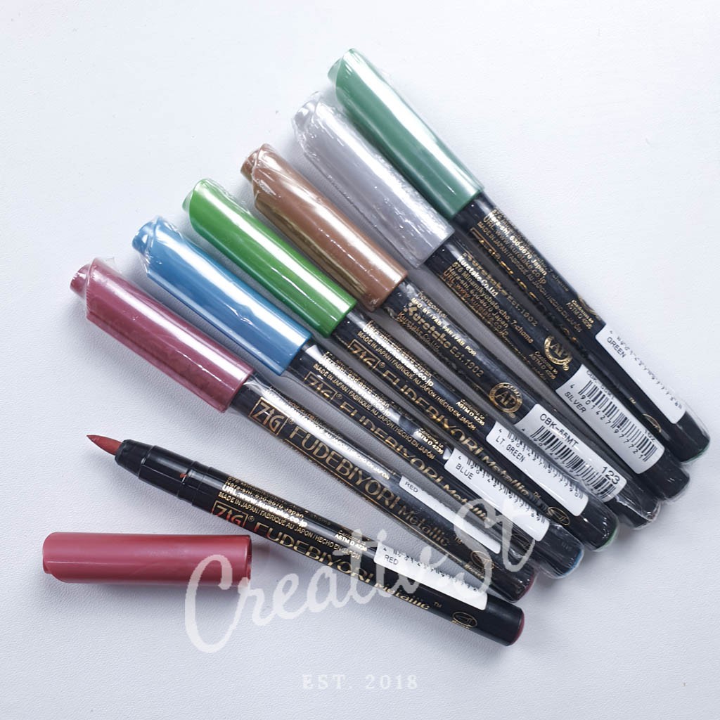 

Kuretake Zig Fudebiyori Metallic Brush Pen Cbk-55Mt