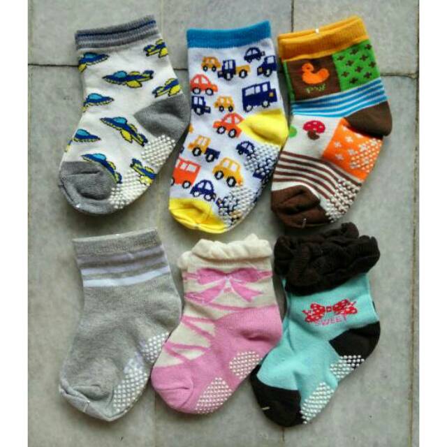 Kaos kaki anak atau bayi warna motif lucu