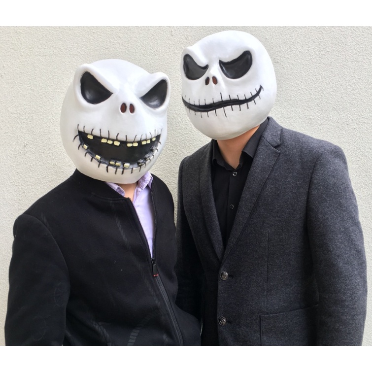 TOL-70 topeng latex jack skellington the nightmare before christmas mask halloween pesta kostum