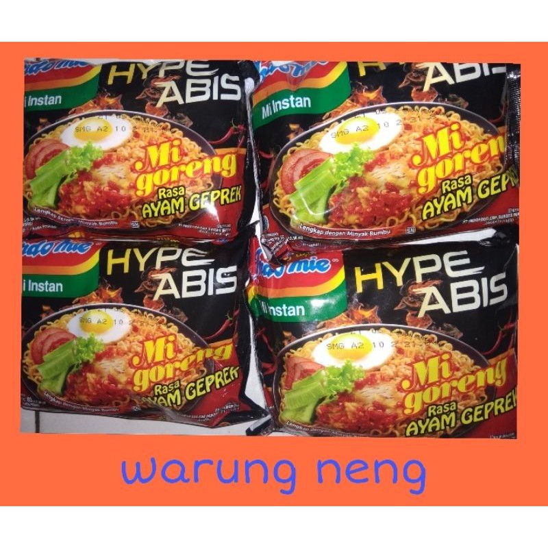 

MIE INSTAN INDOMIE HYPE ABIS MIE GORENG GEPREK