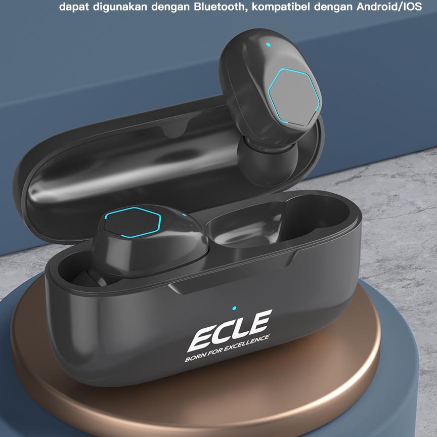 PROMOSI  2.2 (NEW Exclusive) ECLE M12 TWS Gaming Earphone Bluetooth 5.2 Headset True Wireless HiFi S