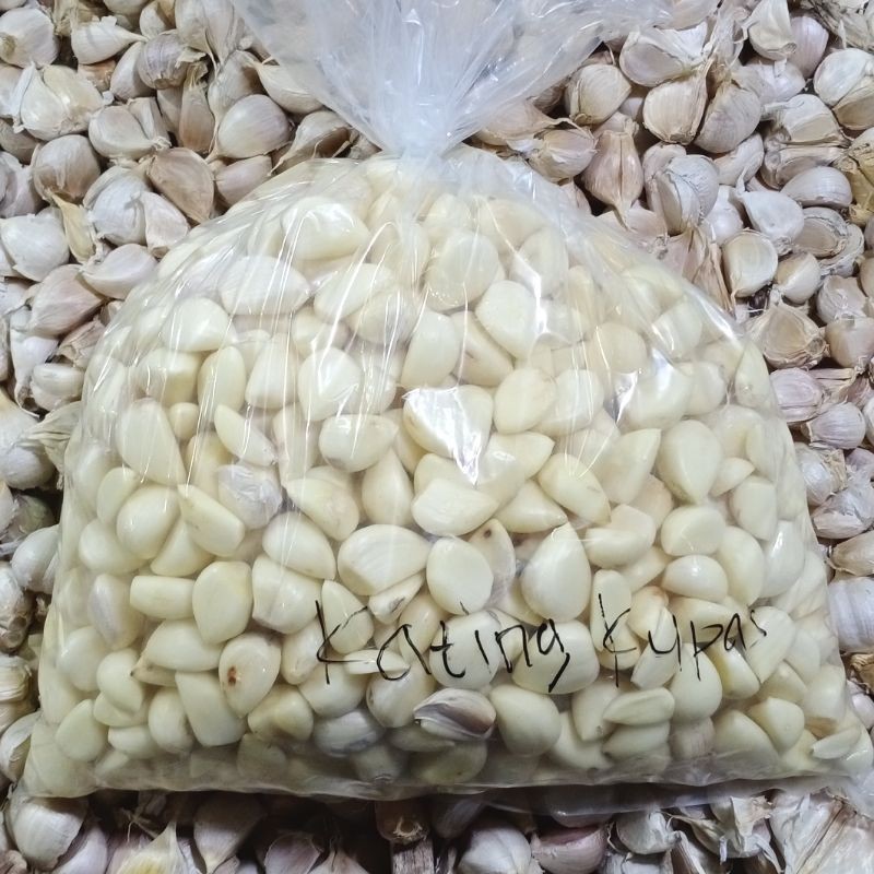 Bawang Putih Kating Kupas Segar Fresh 1 kg