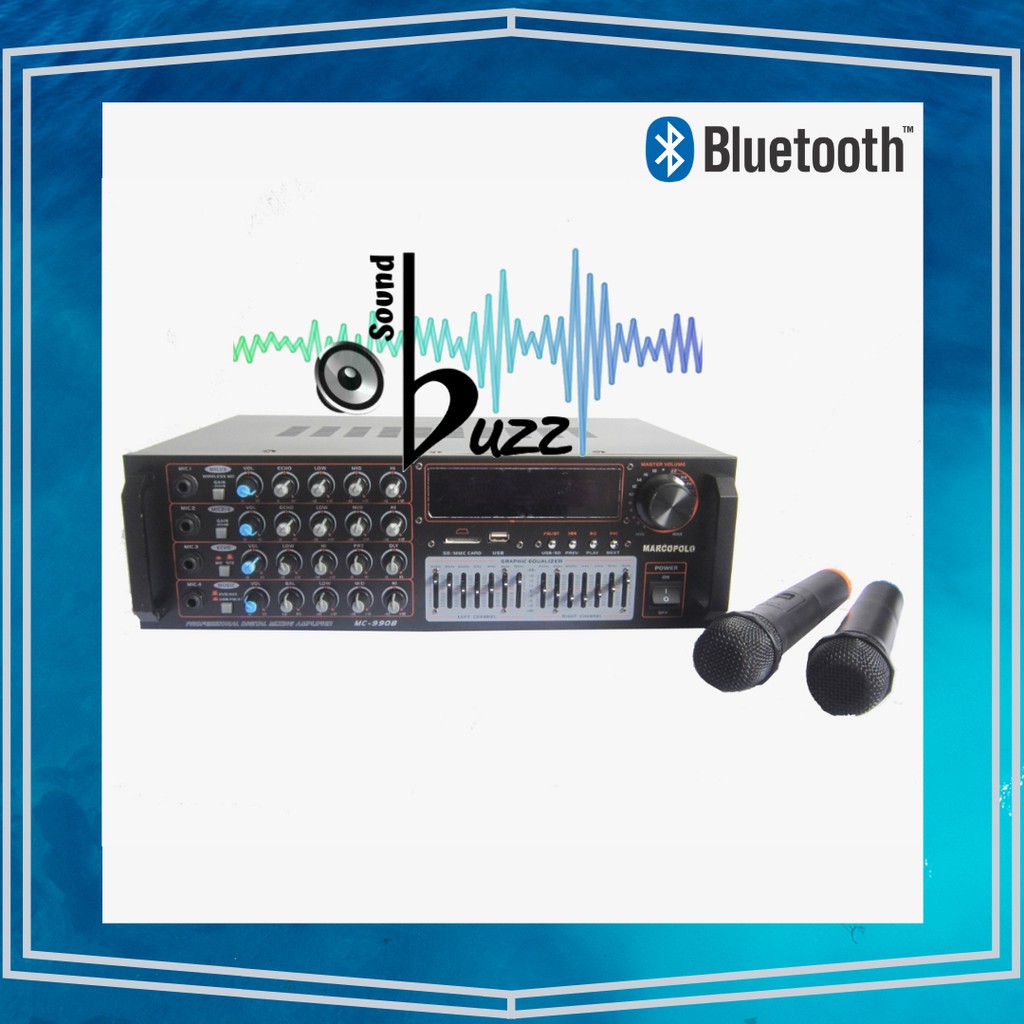 Marcopolo Karaoke Amplifier MC 9908 + Microphone + Bluetooth