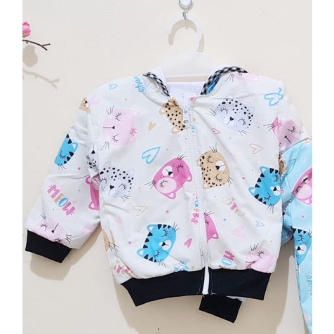 [SH-002] Jaket Bayi / Jaket Anak Keren-kucing 2 - kuning