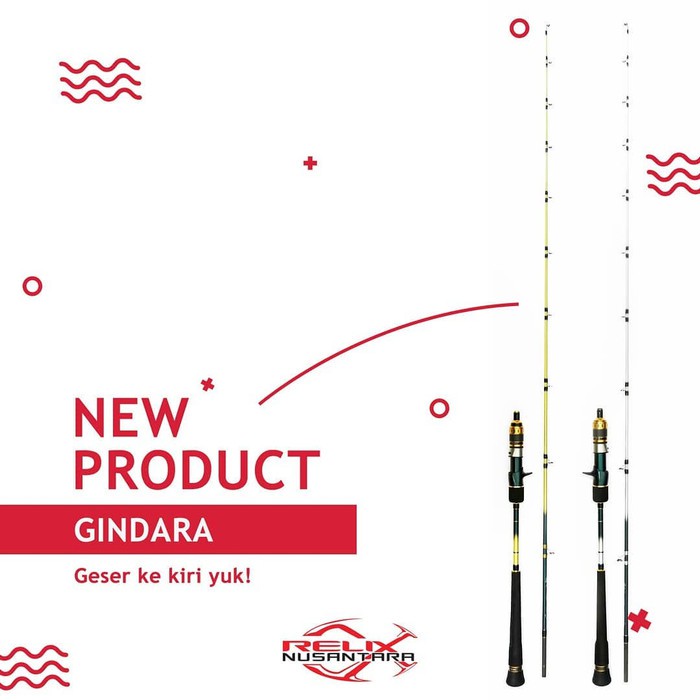 ROD SLOW JIGGING  RELIX NUSANTARA JORAN  GINDARA PE 1.5 DAN 2.5 SPINNING