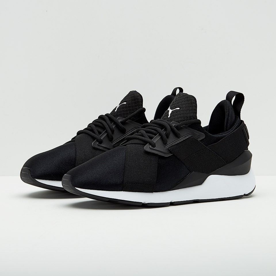 puma satin muse black
