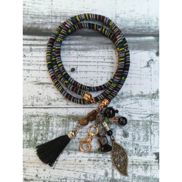 

Lanyard name tag / id card holder tali etnik,kalung name tag