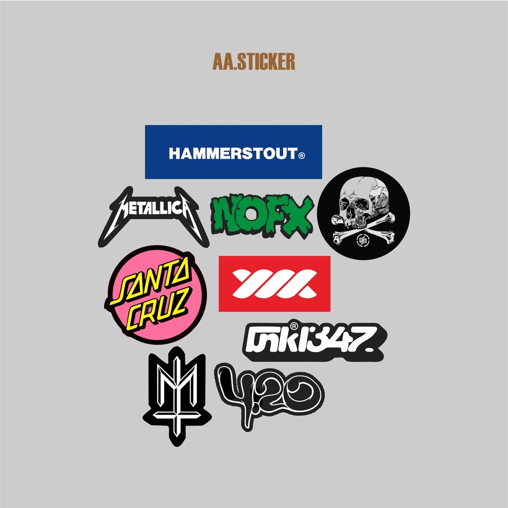 

STICKER AESTHETIC BRAND MATERNAL HAMMERSTOUT METALICA VINYL KUALITAS HD MURAH