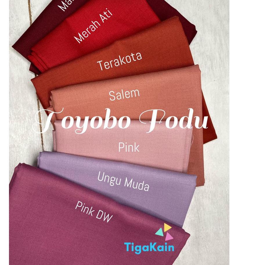 0,5 Meter Kain Katun Toyobo Fodu Original Import Silky