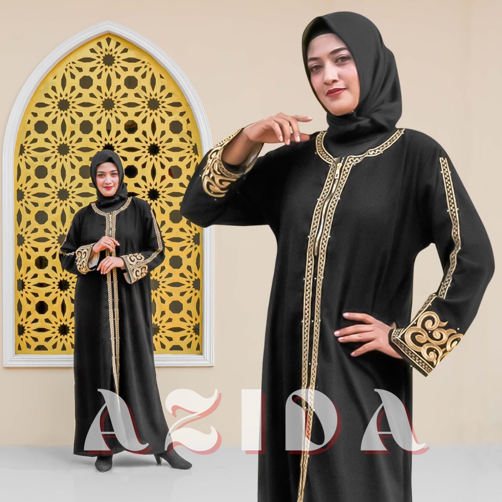 Abaya Hitam Arab Turkey Dubai Polos Bordir Syari Bahan Jetblack Premium Basic Abaya Wanita Kekinian Jumbo Maxi Dress Untuk Remaja Dewasa Bisa Buat Kondangan