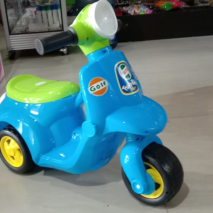 mainan anak vespa dorong mini