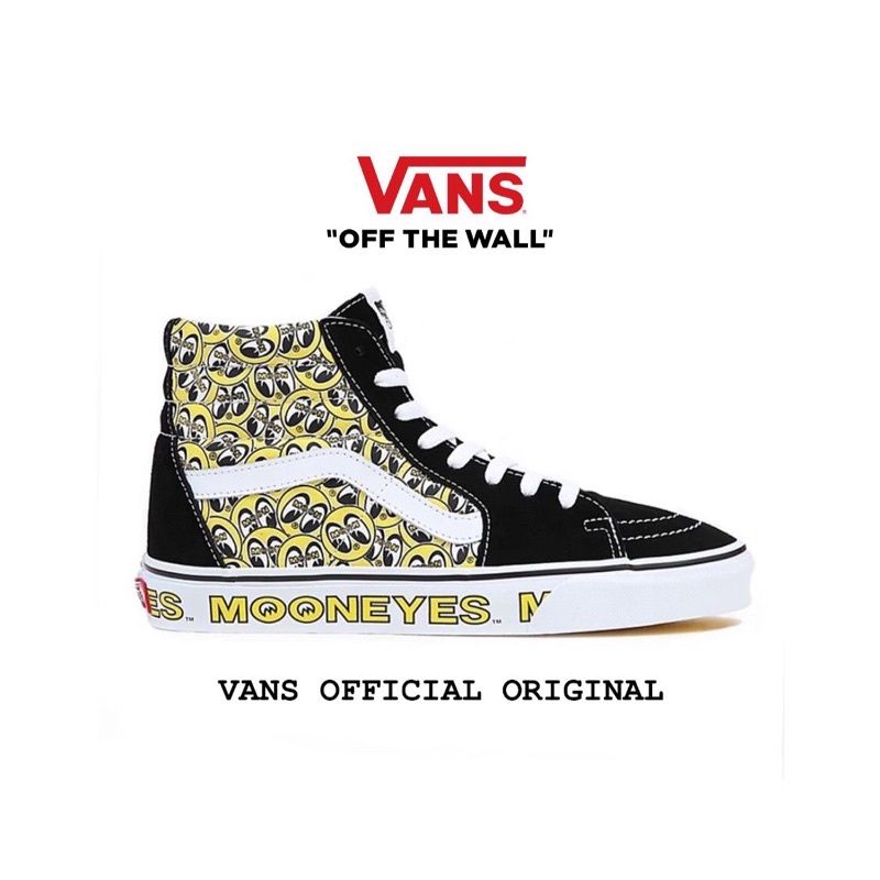 Vans Sk8 Hi X Mooneyes Black Yellow Original