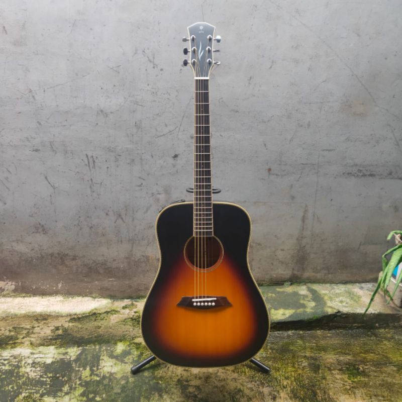 Gitar Akustik Elektrik DAME Lilies 200E Sunburst Original