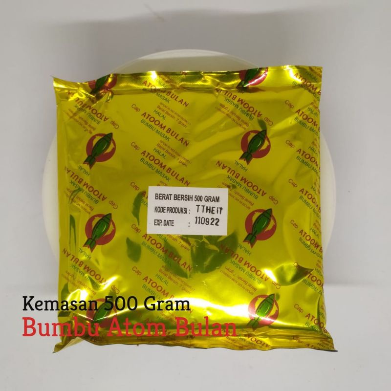 

BUMBU PENYEDAP RASA MERK ATOM BULAN KEMASAN 500GR