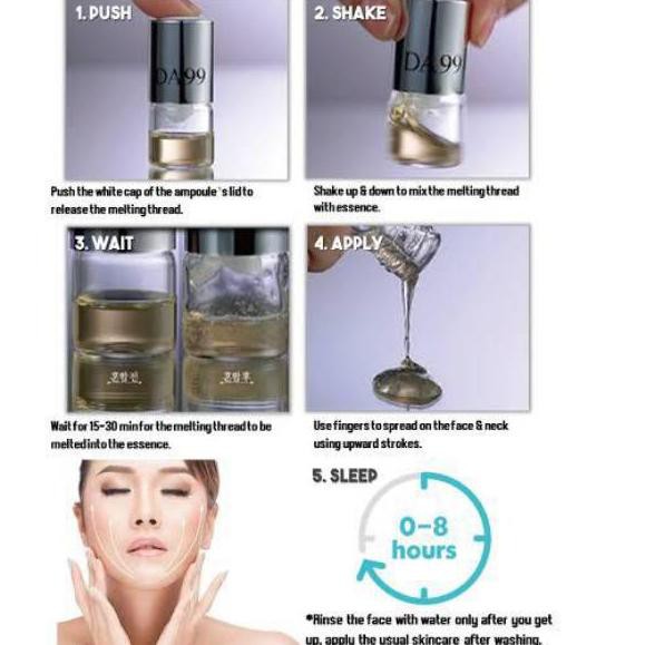 【SHOPEE 2.2】kc-100 DA99 Tanam Benang Tanpa Jarum Thread Lift Super Lifting Program Serum Glowing Hom