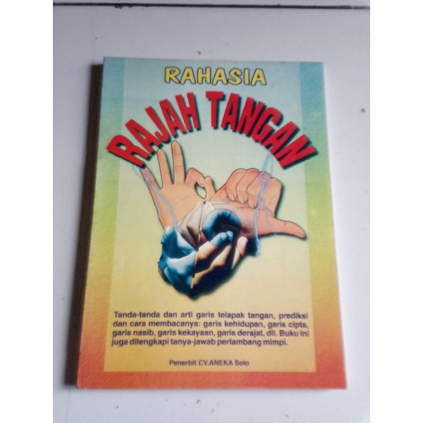 RAHASIA RAJAH TANGAN (original) CV. ANEKA Solo