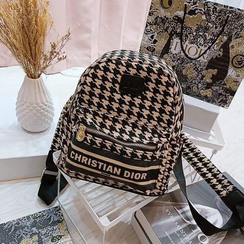 BEST SELLER ransel / backpack c*d mini motif free paperbag